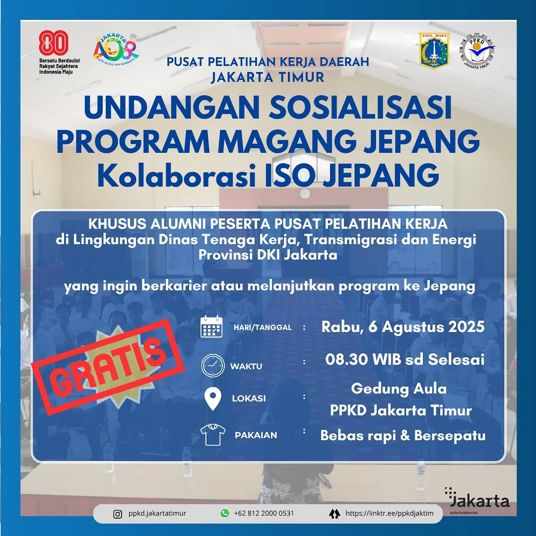 UNDANGAN SOSIALISASI PROGRAM MAGANG JEPANG – PPKD KABUPATEN SUMEDANG